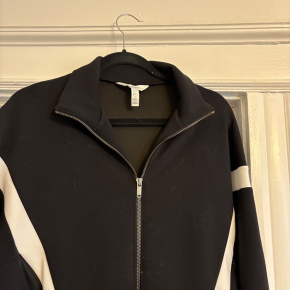 SPANX- AirEssentials Striped Track Jacket, Small - Picture 6 of 6